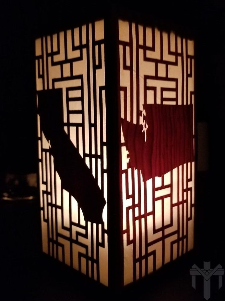 Murakami Design laser engraved lantern
